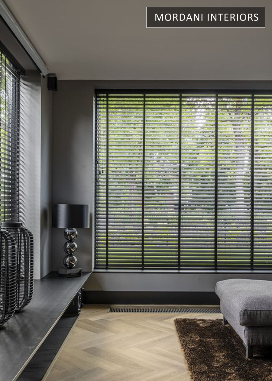 Nero Oak Wooden Venetian Blinds